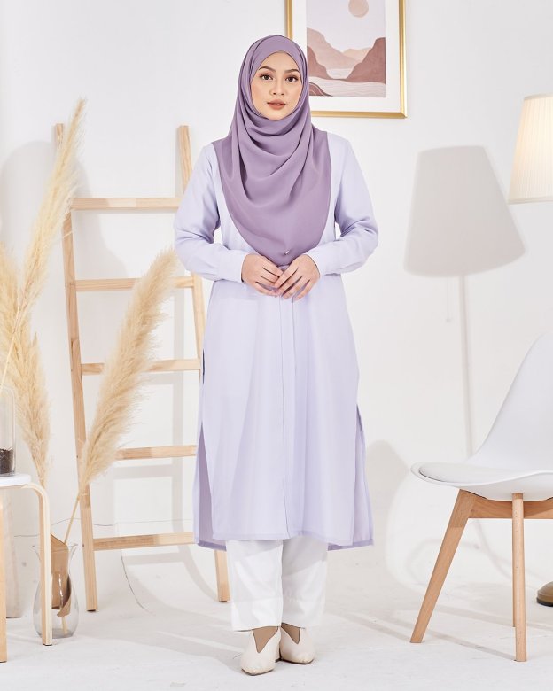Long Top Lahiera Laluna X MCC - White Lilac