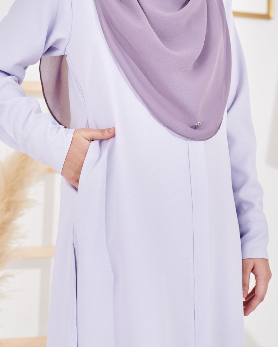 Long Top Lahiera Laluna X MCC - White Lilac