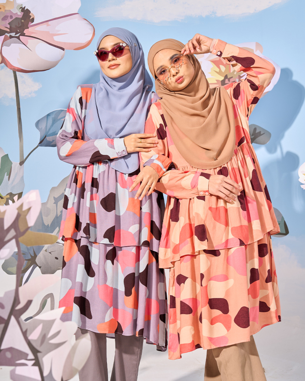 Long Top Lithe Laluna X MCC - Coral Salmon
