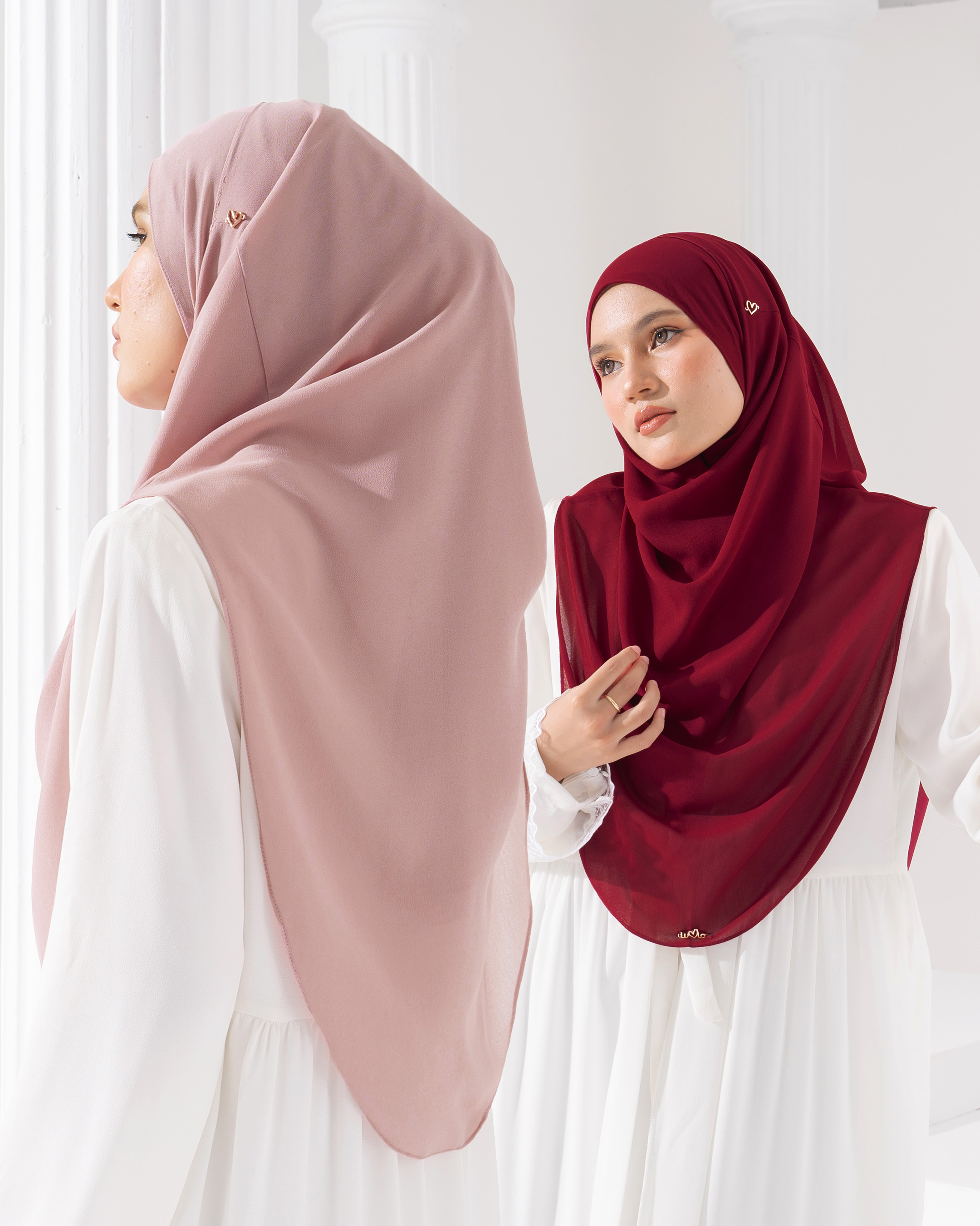 Tudung Sarung Instant Chiffon Lustia (XL)