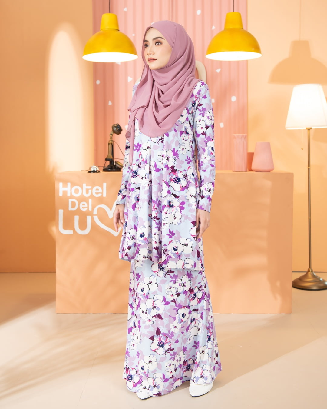 Kurung Lara - Blossom Purple