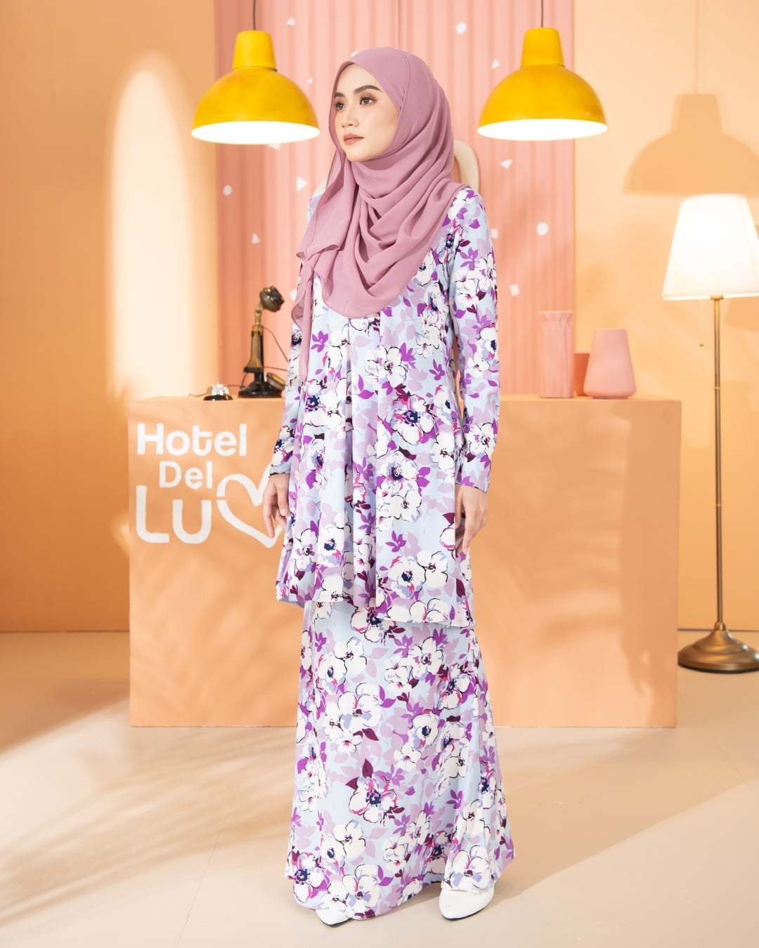 Kurung Lara - Blossom Purple