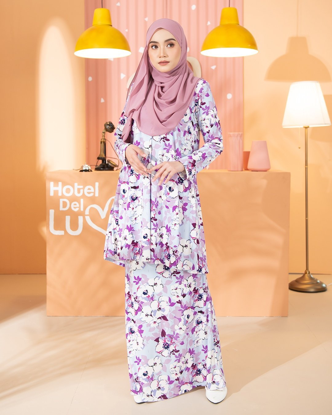 Kurung Lara - Blossom Purple
