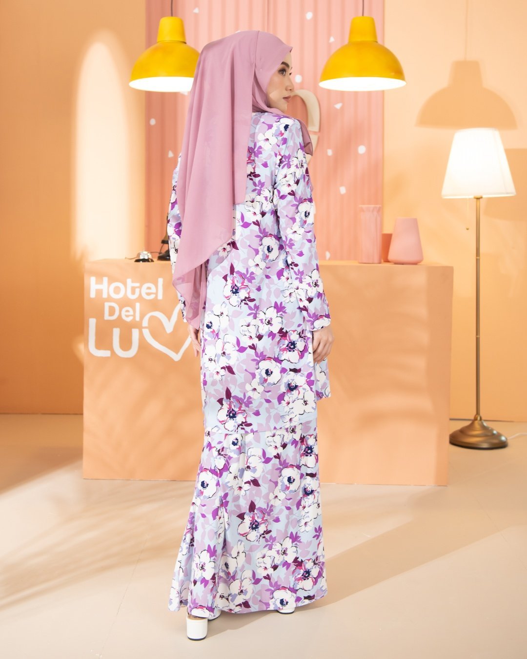 Kurung Lara - Blossom Purple