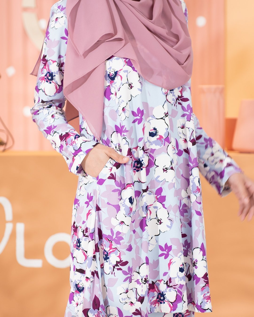 Kurung Lara - Blossom Purple