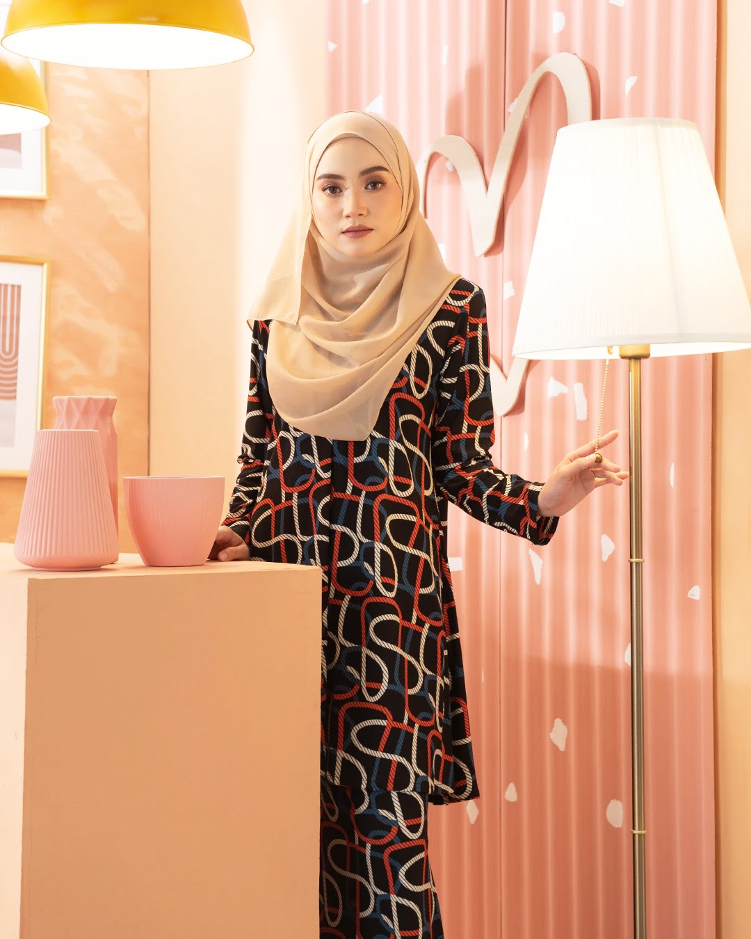 Kurung Lara - Scribble Black