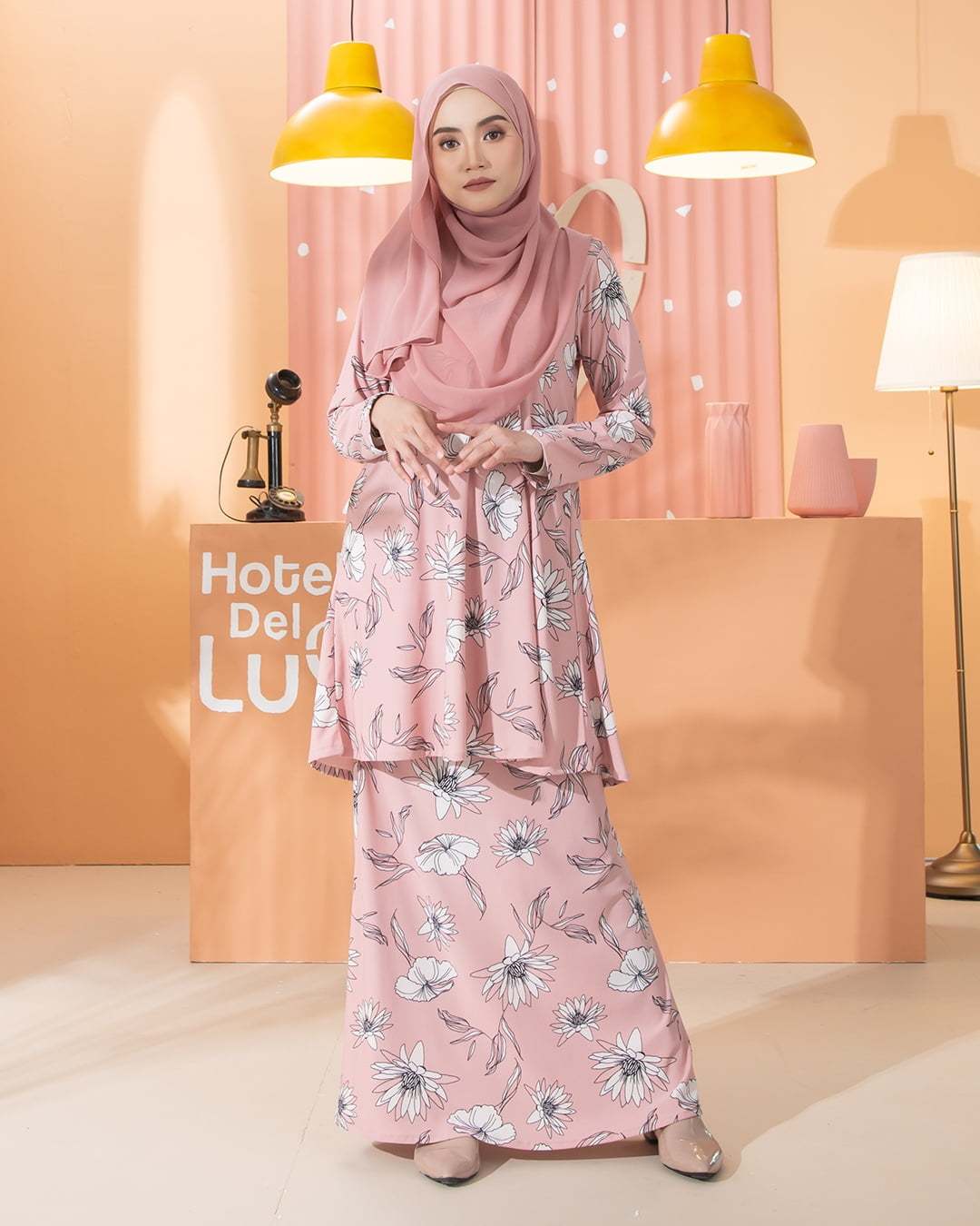 Kurung Lara - Coreopsis Pink