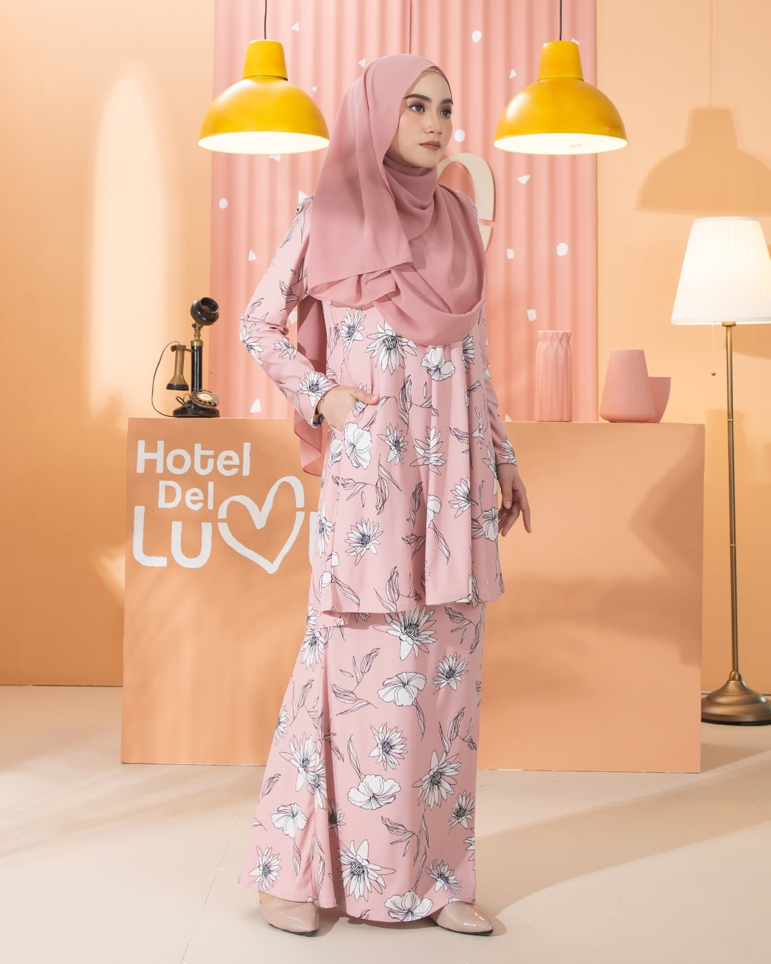 Kurung Lara - Coreopsis Pink