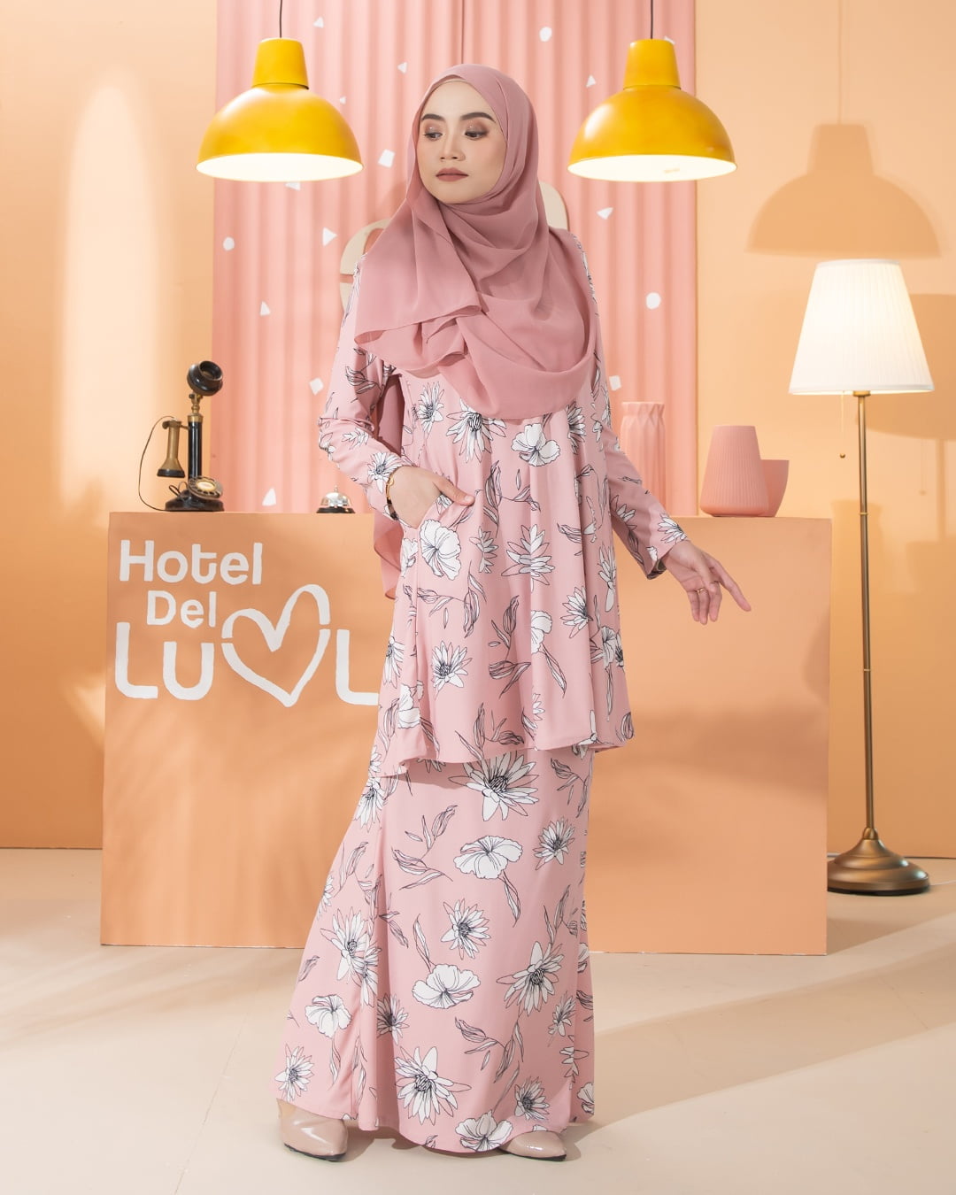 Kurung Lara - Coreopsis Pink