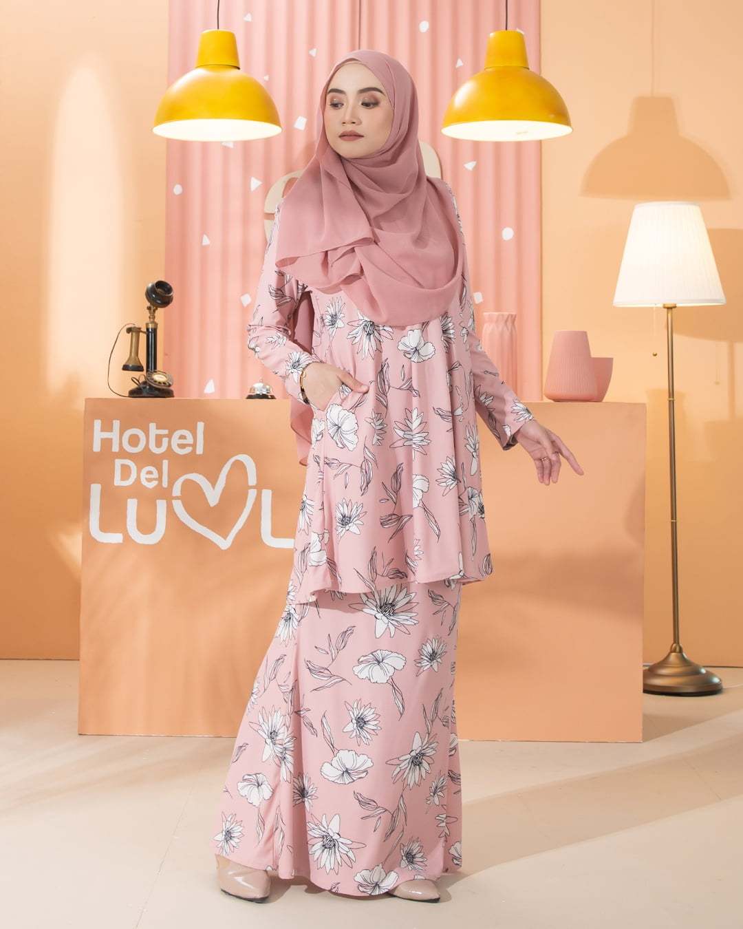 Kurung Lara - Coreopsis Pink