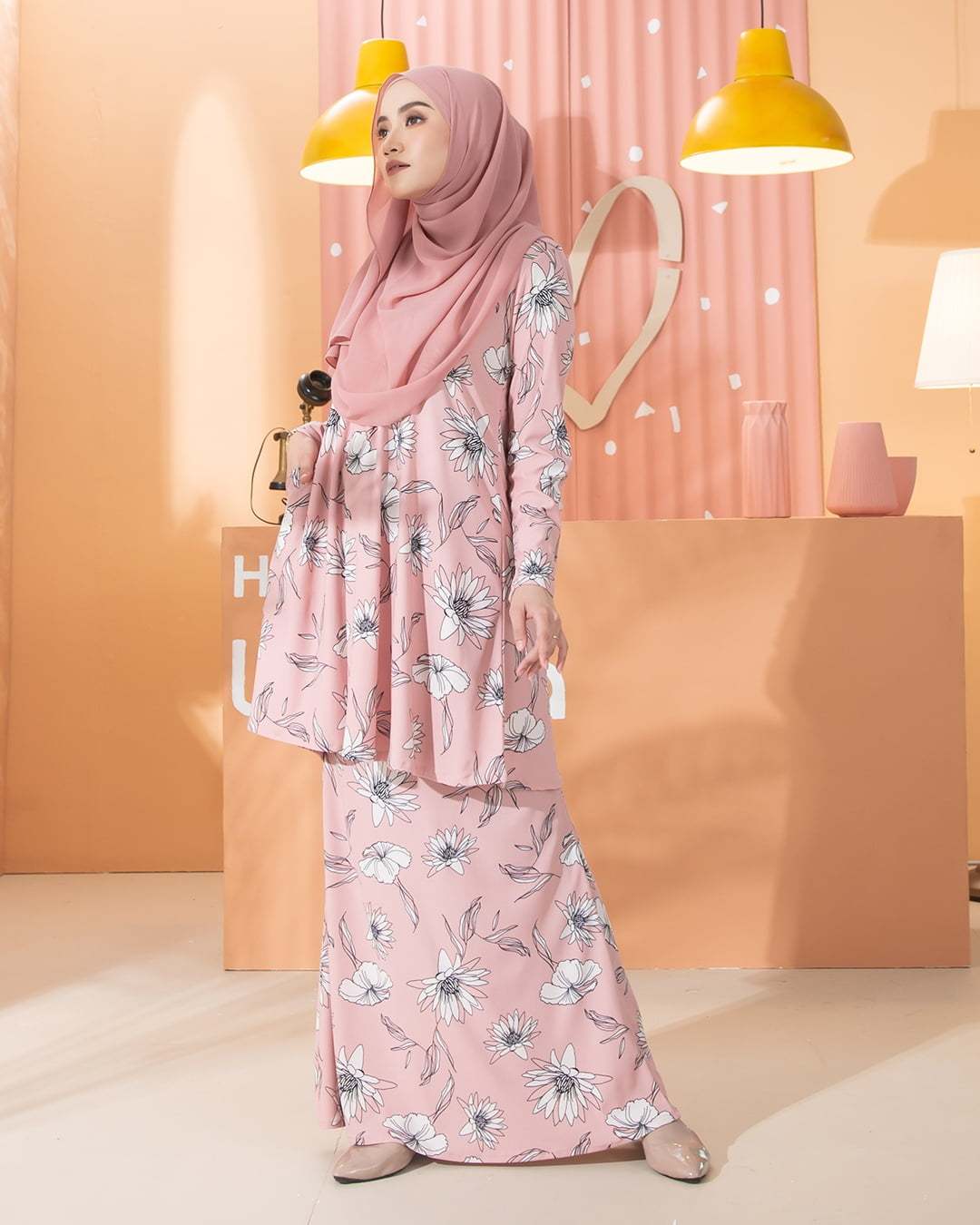 Kurung Lara - Coreopsis Pink