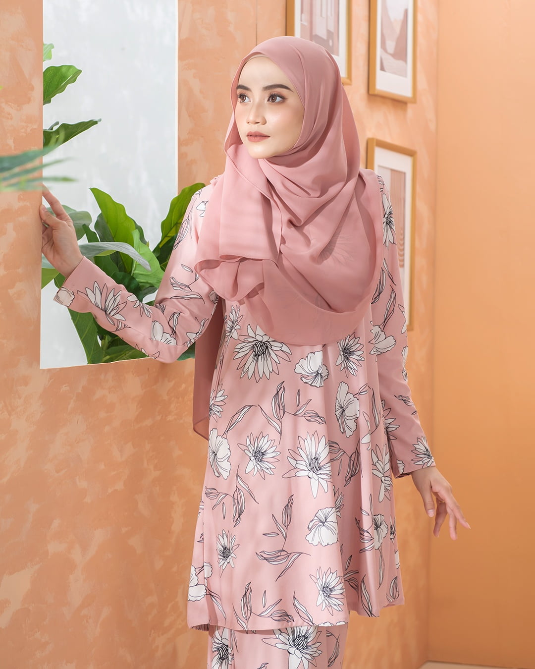 Kurung Lara - Coreopsis Pink
