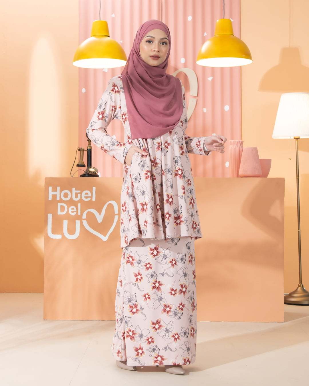 Kurung Lara - Canna Pink