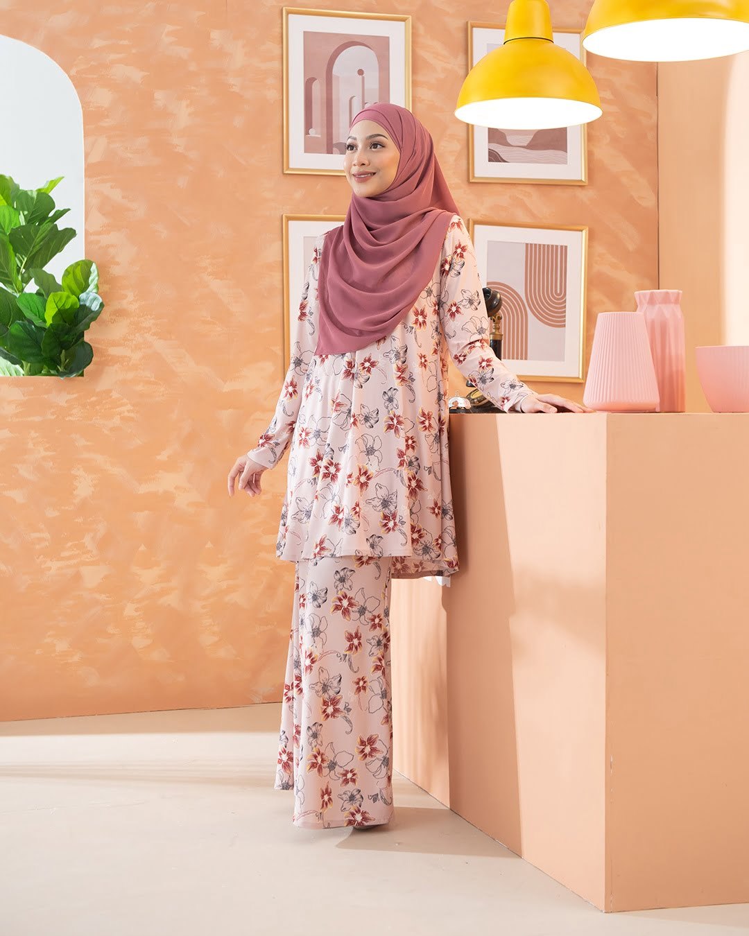 Kurung Lara - Canna Pink