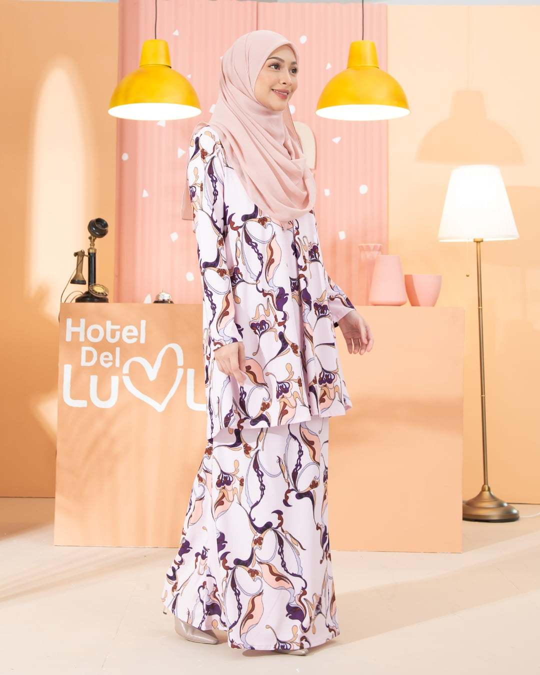 Kurung Lara - Soft Pink
