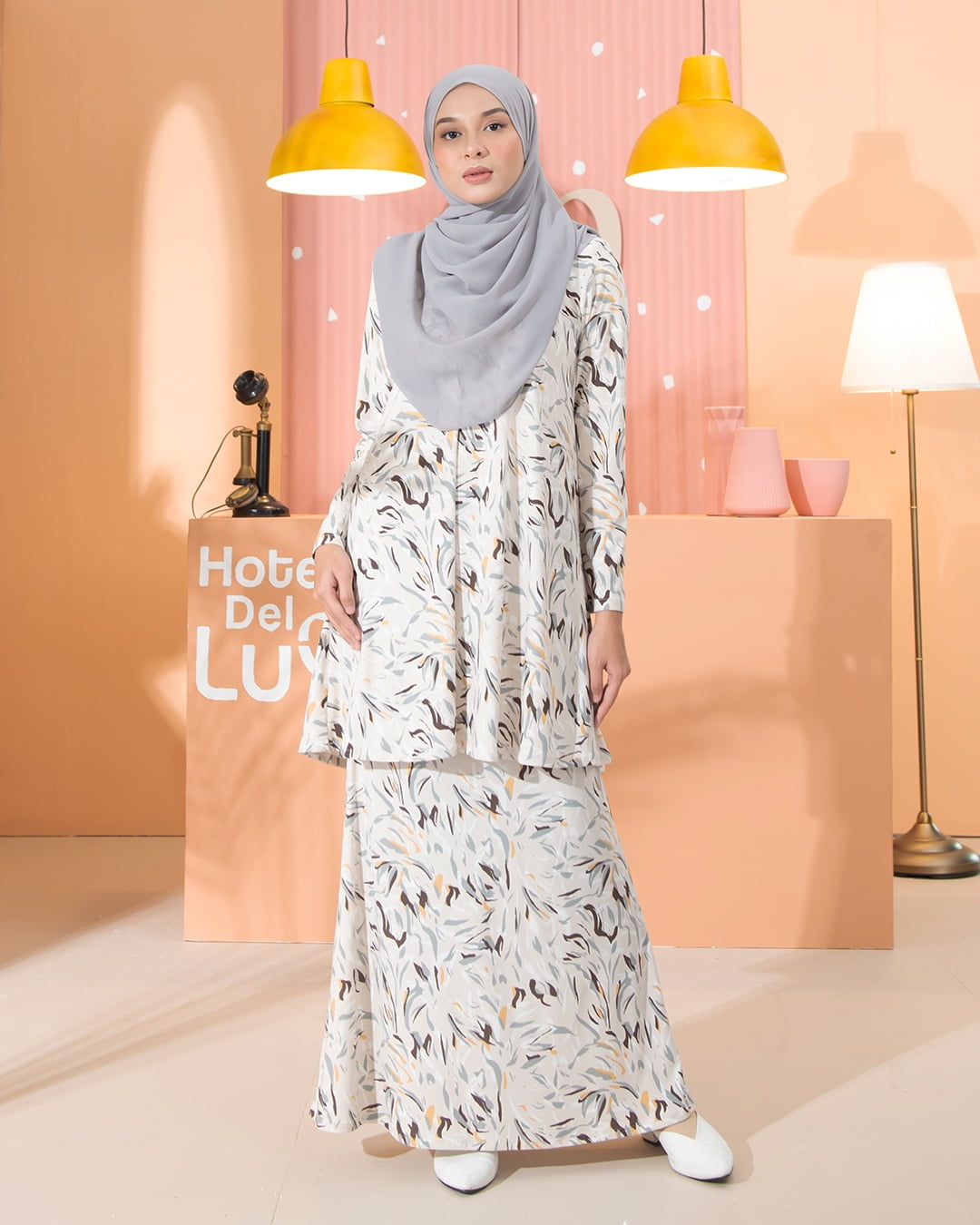 Kurung Lara - Scratch Grey