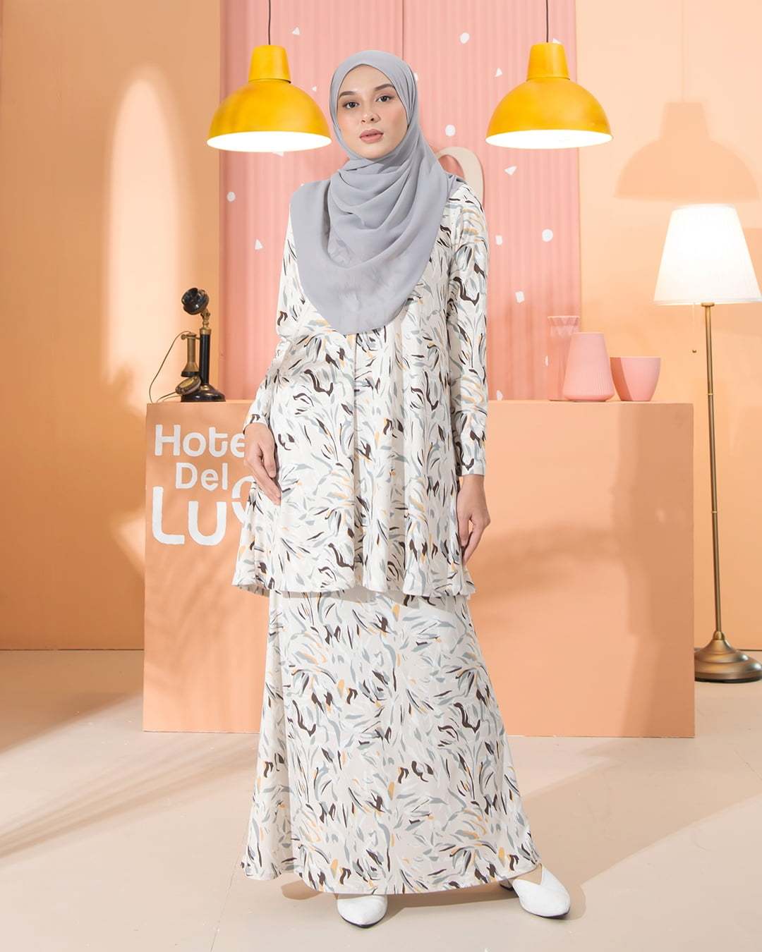 Kurung Lara - Scratch Grey