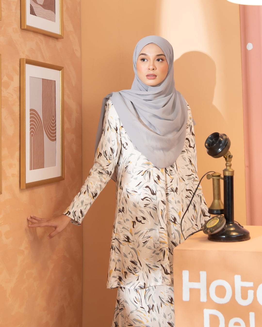Kurung Lara - Scratch Grey