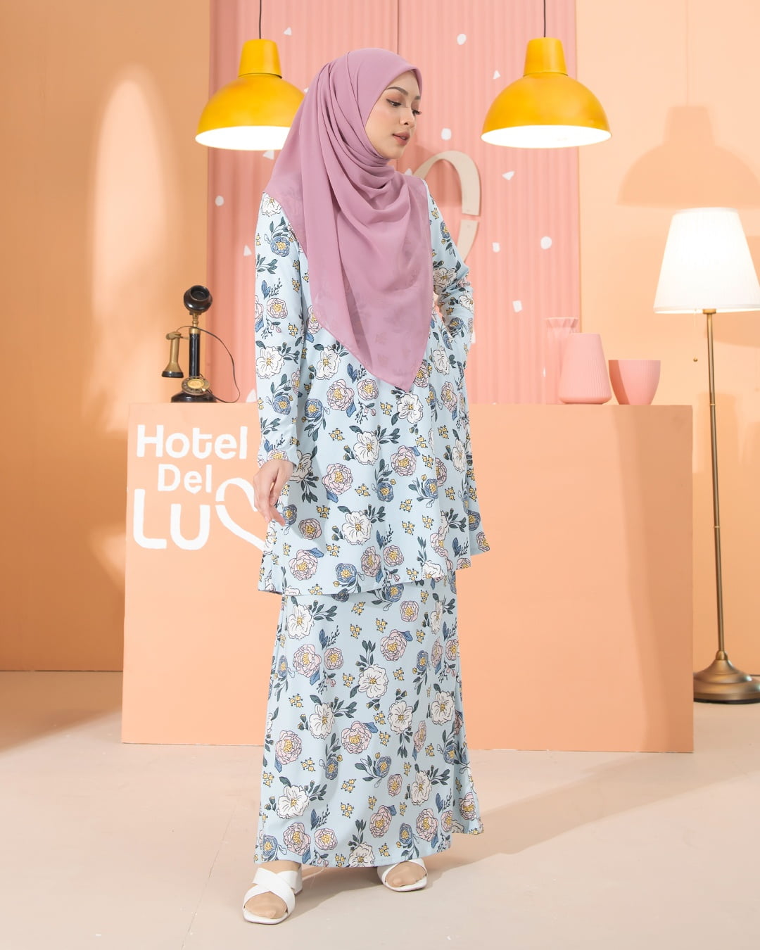 Kurung Lara - Carnation Mint