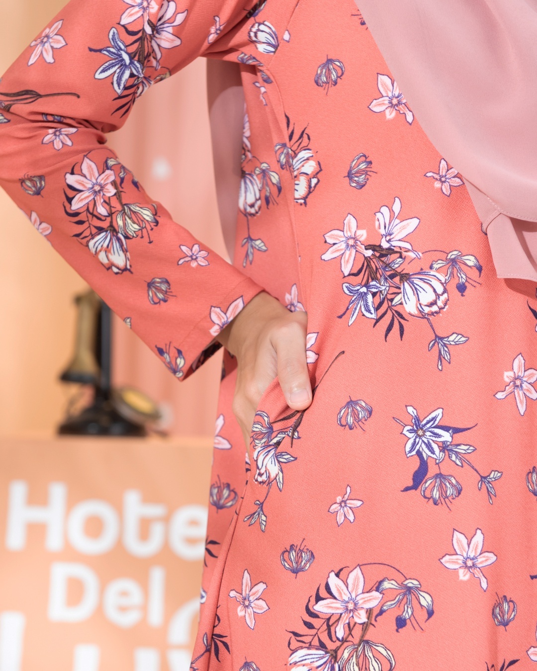 Kurung Lara - Daisy Coral