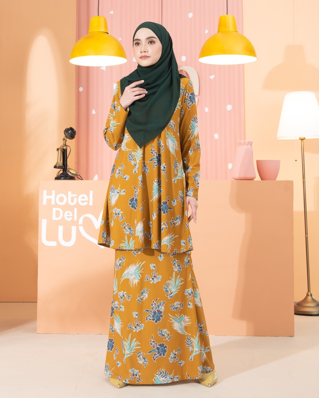 Kurung Lara - Celosia Mustard