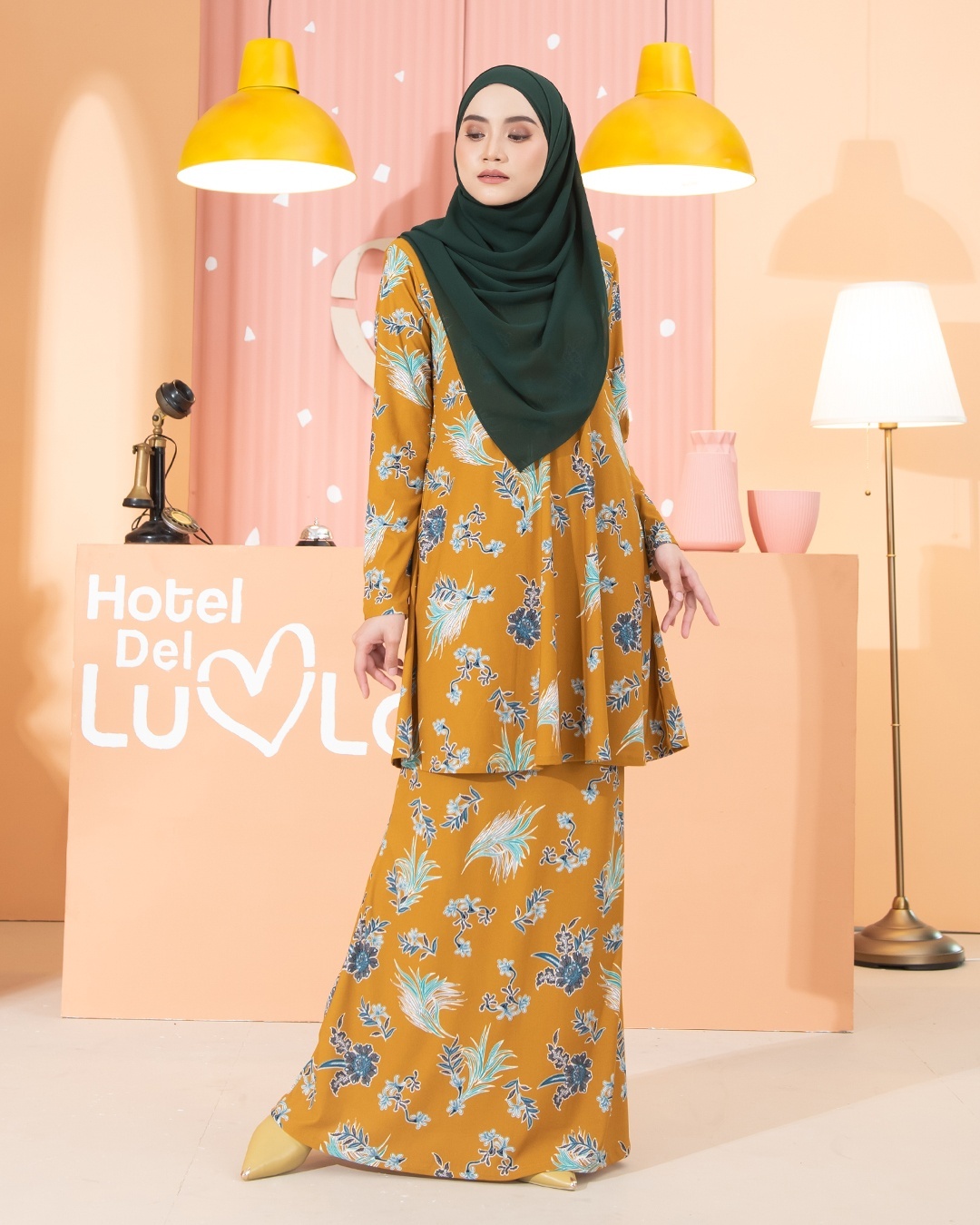 Kurung Lara - Celosia Mustard