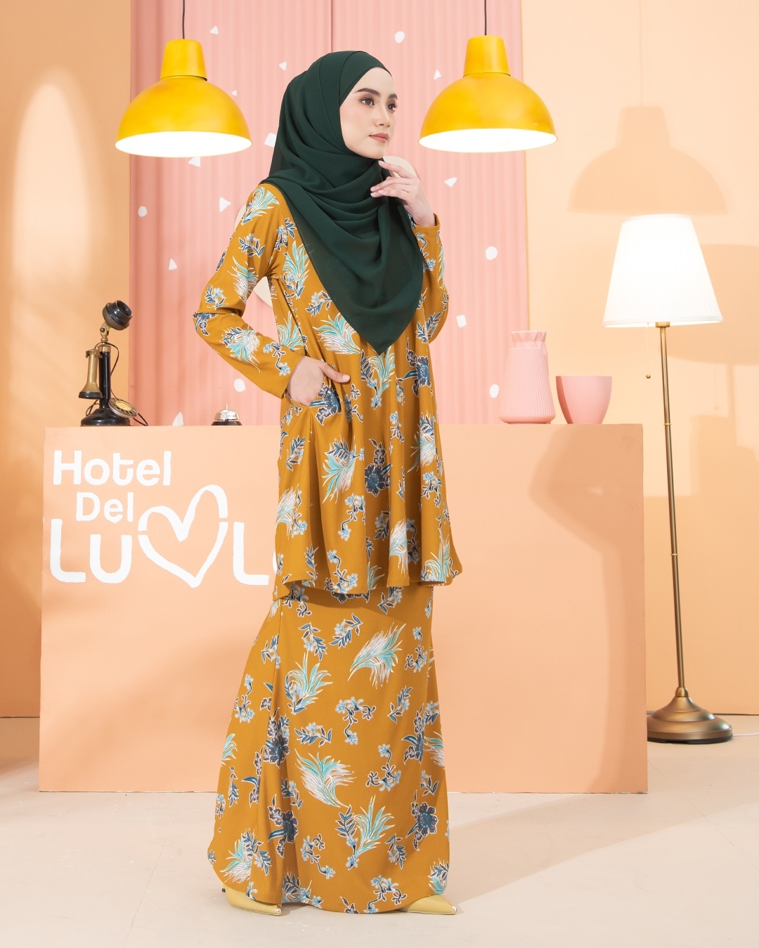 Kurung Lara - Celosia Mustard