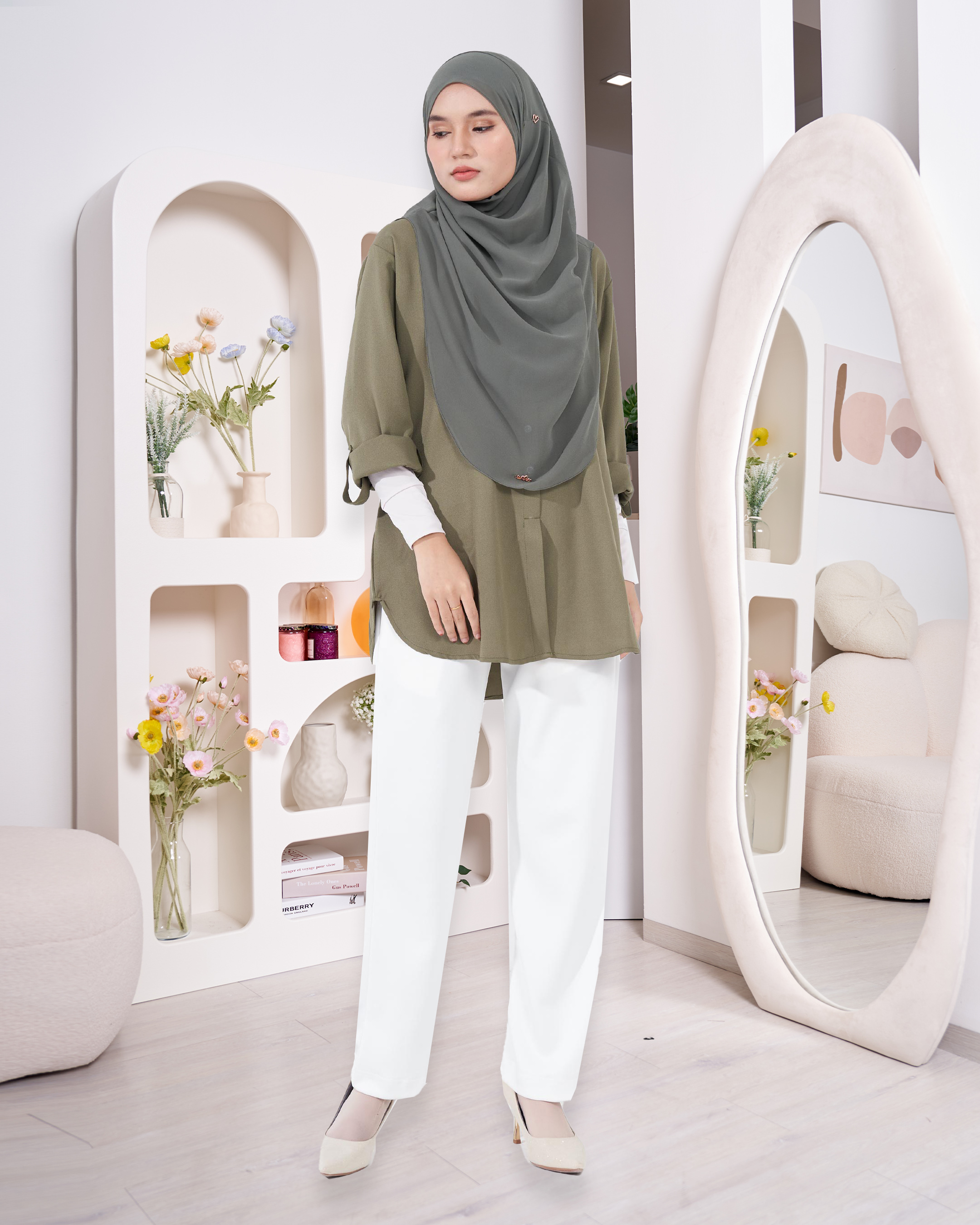 Blouse Lily - Olive Green