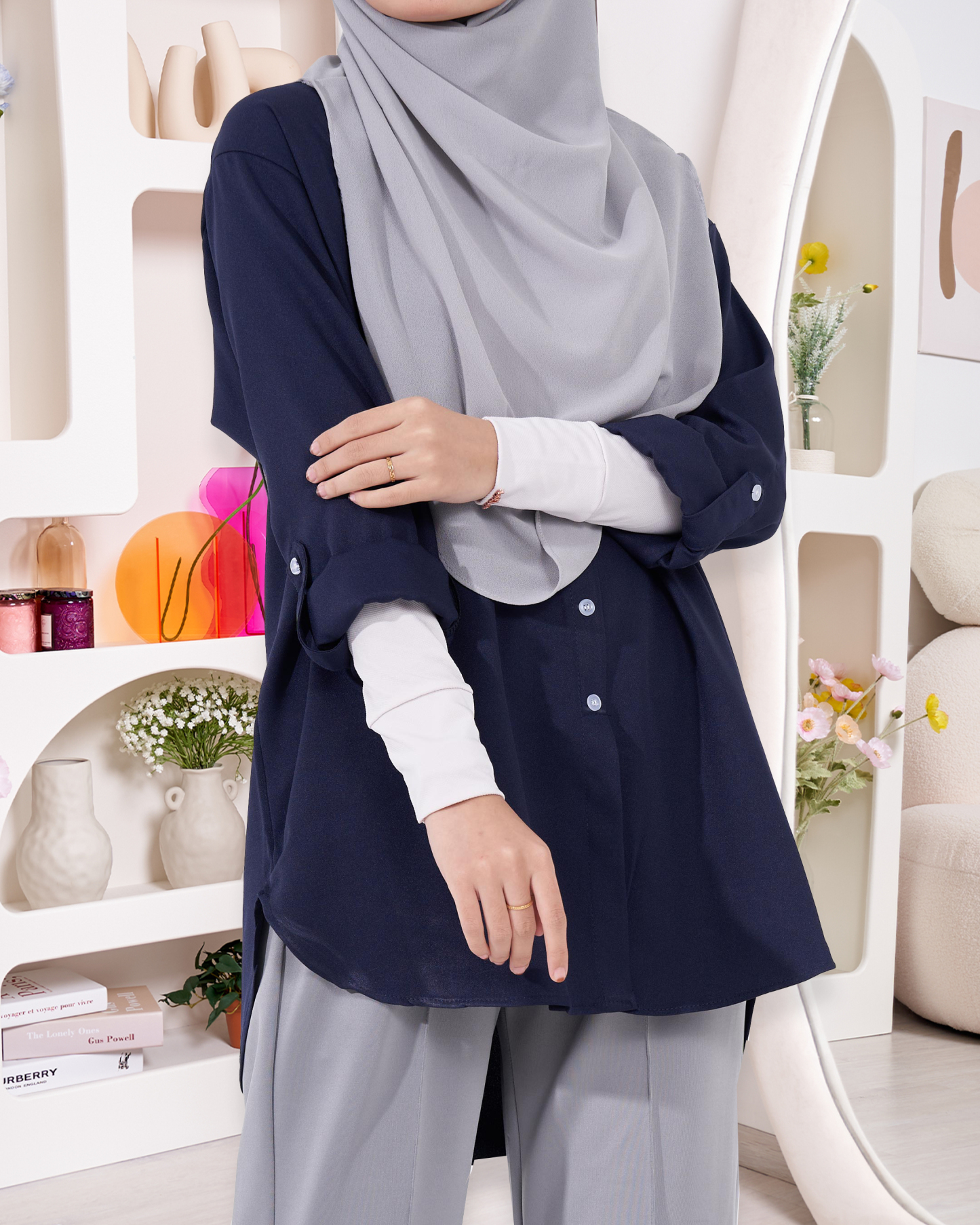 Blouse Lily - Navy Blue