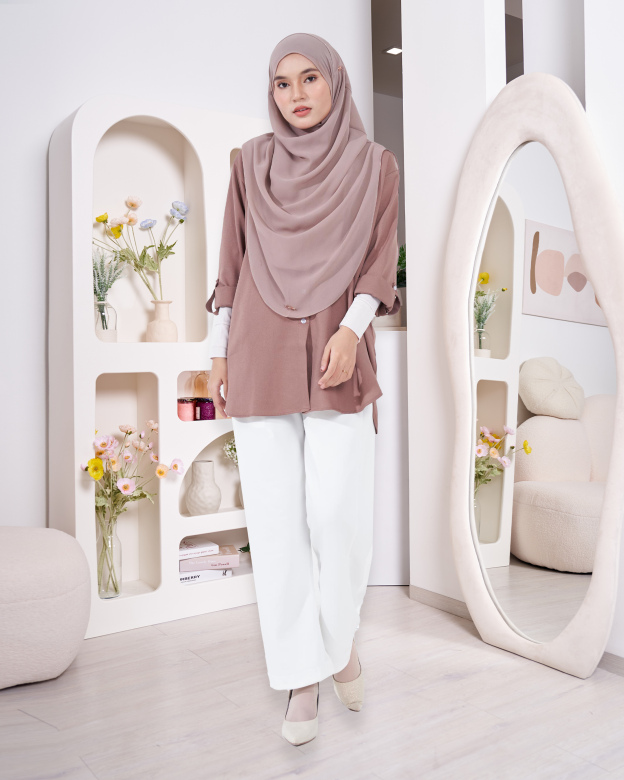 Blouse Lily - Toffee Brown