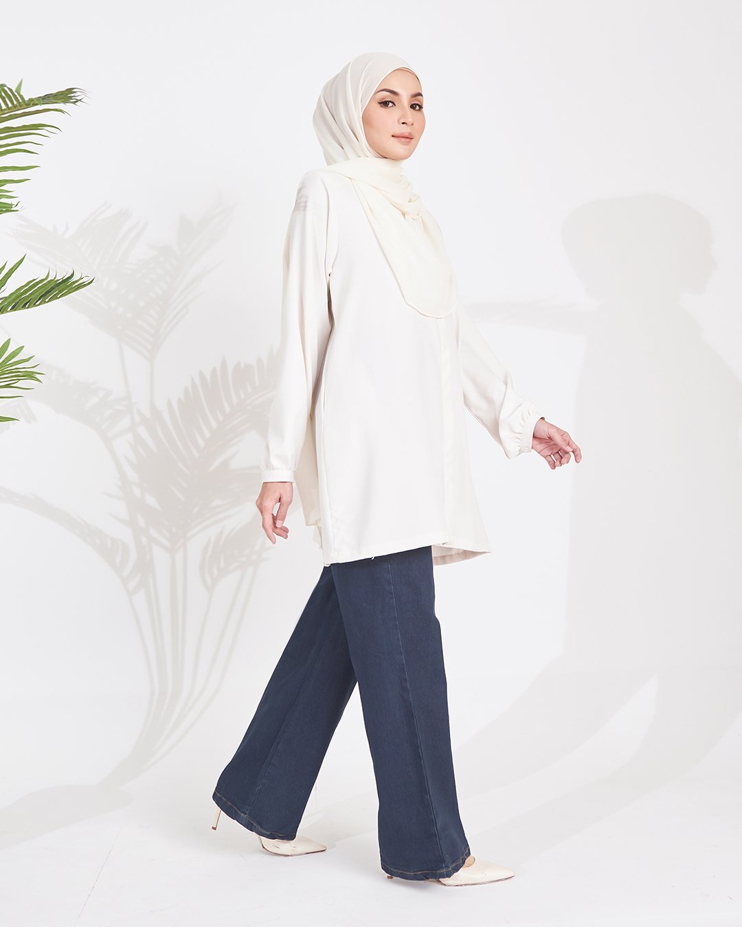 (AS-IS) Palazzo Jeans Denim Dalia - Dark Green