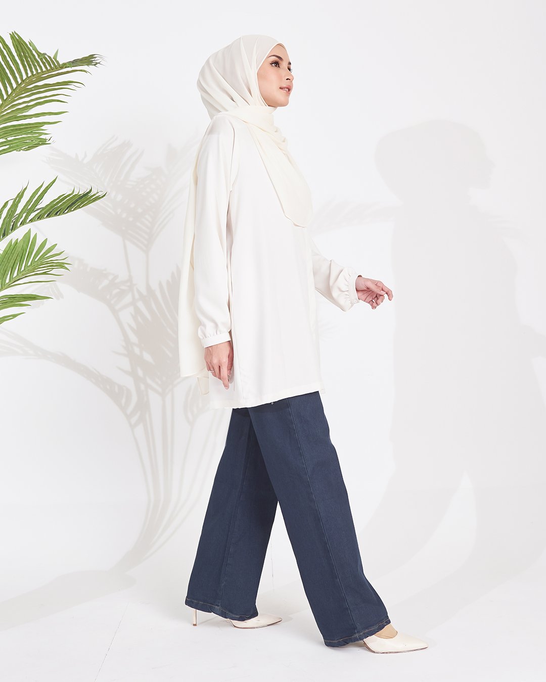 (AS-IS) Palazzo Jeans Denim Dalia - Dark Green