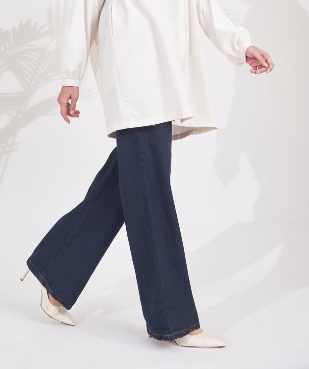 (AS-IS) Palazzo Jeans Denim Dalia - Dark Green