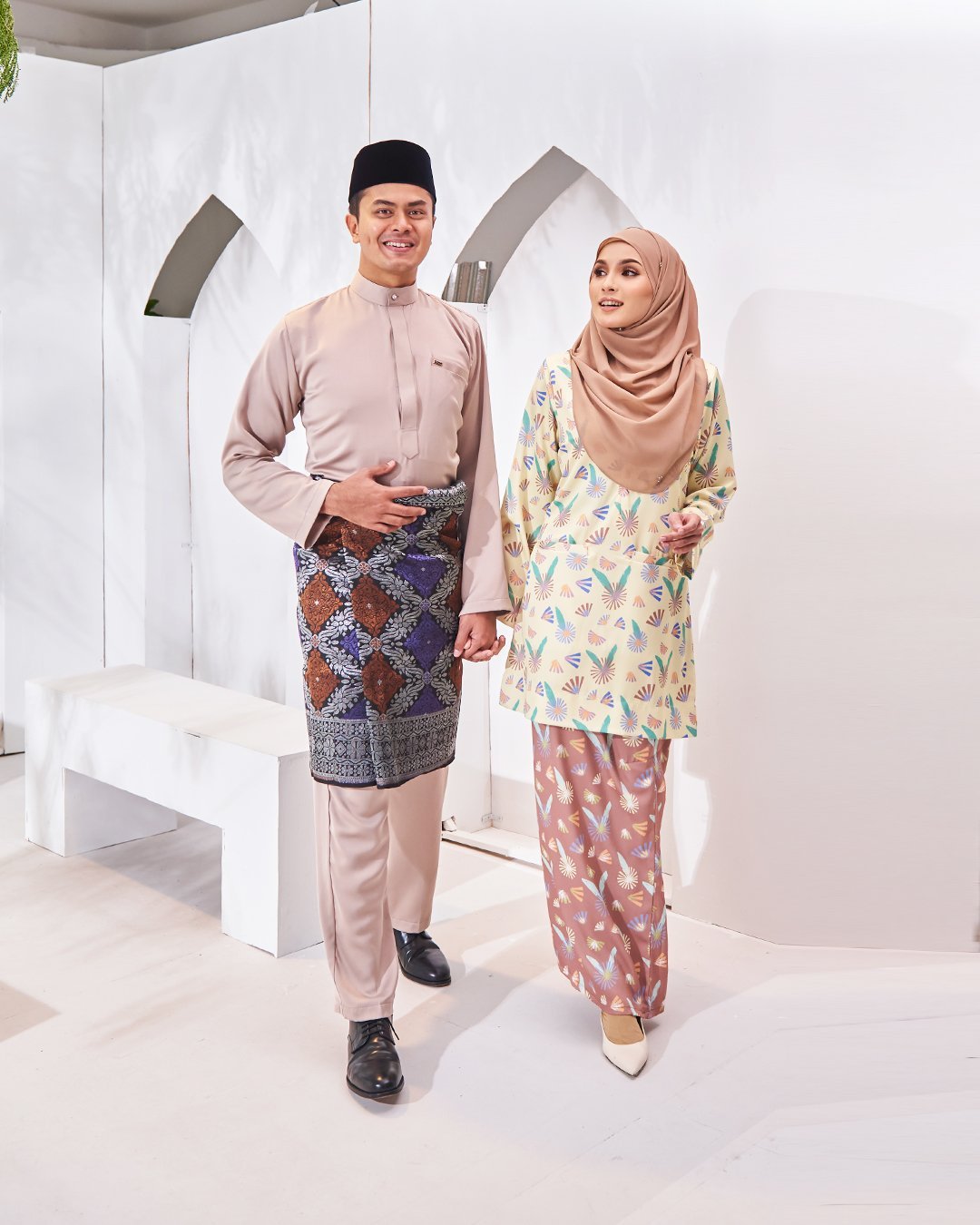 Baju Melayu Isa Slim Fit - Khaki