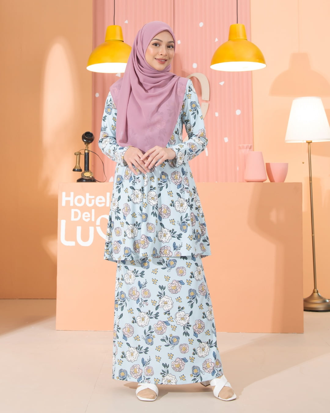 Kurung Lara - Carnation Mint