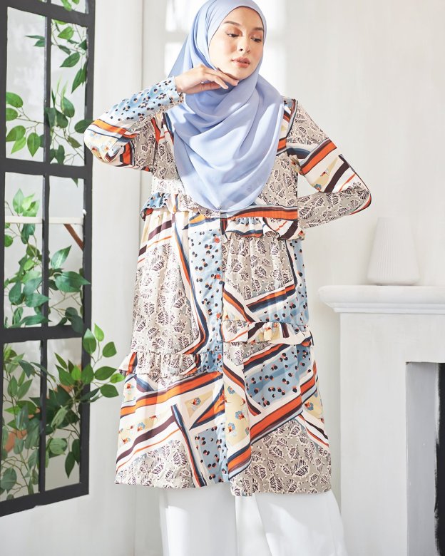 Tunic Qaireen - Cool Tangerine