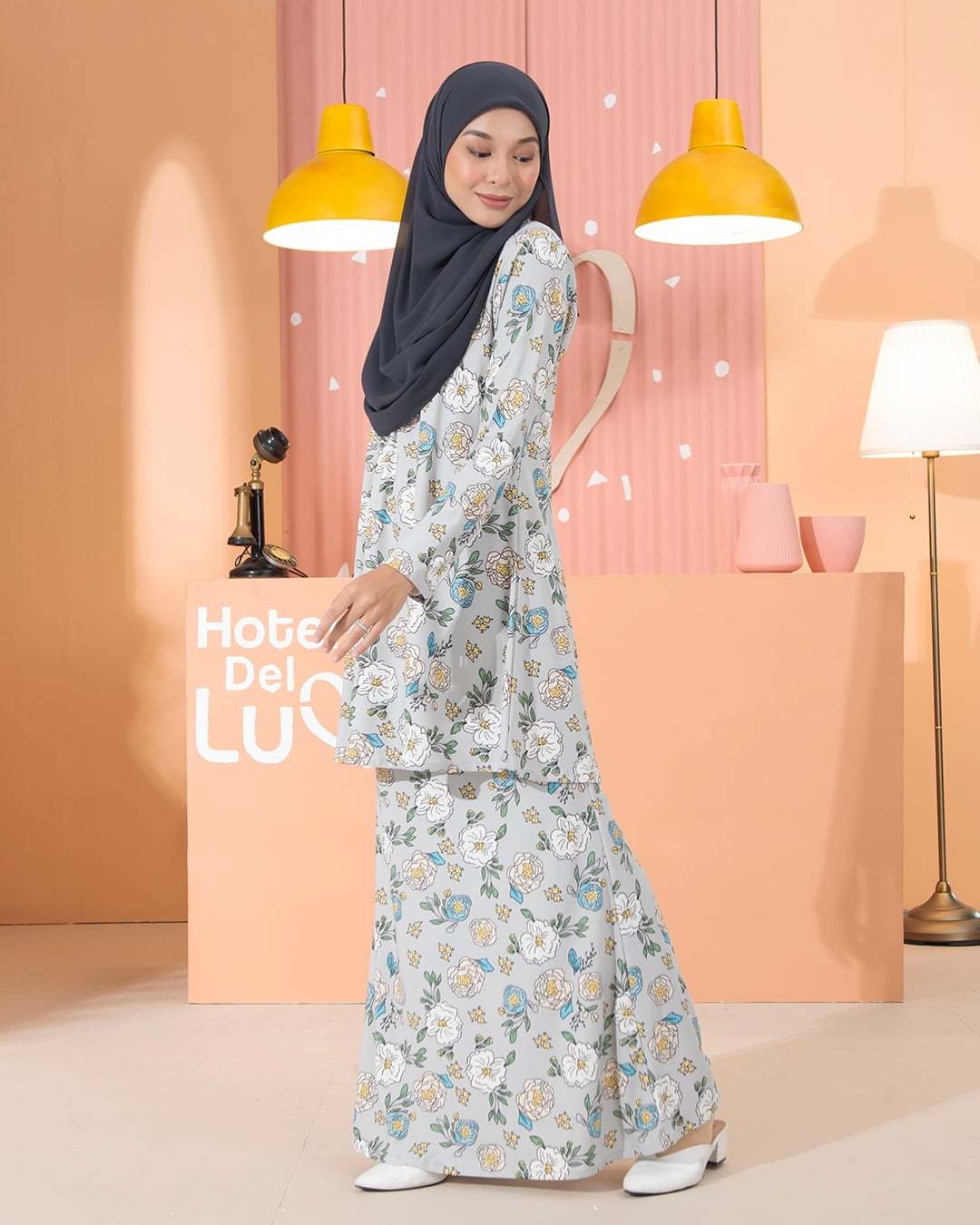 Kurung Lara - Carnation Grey