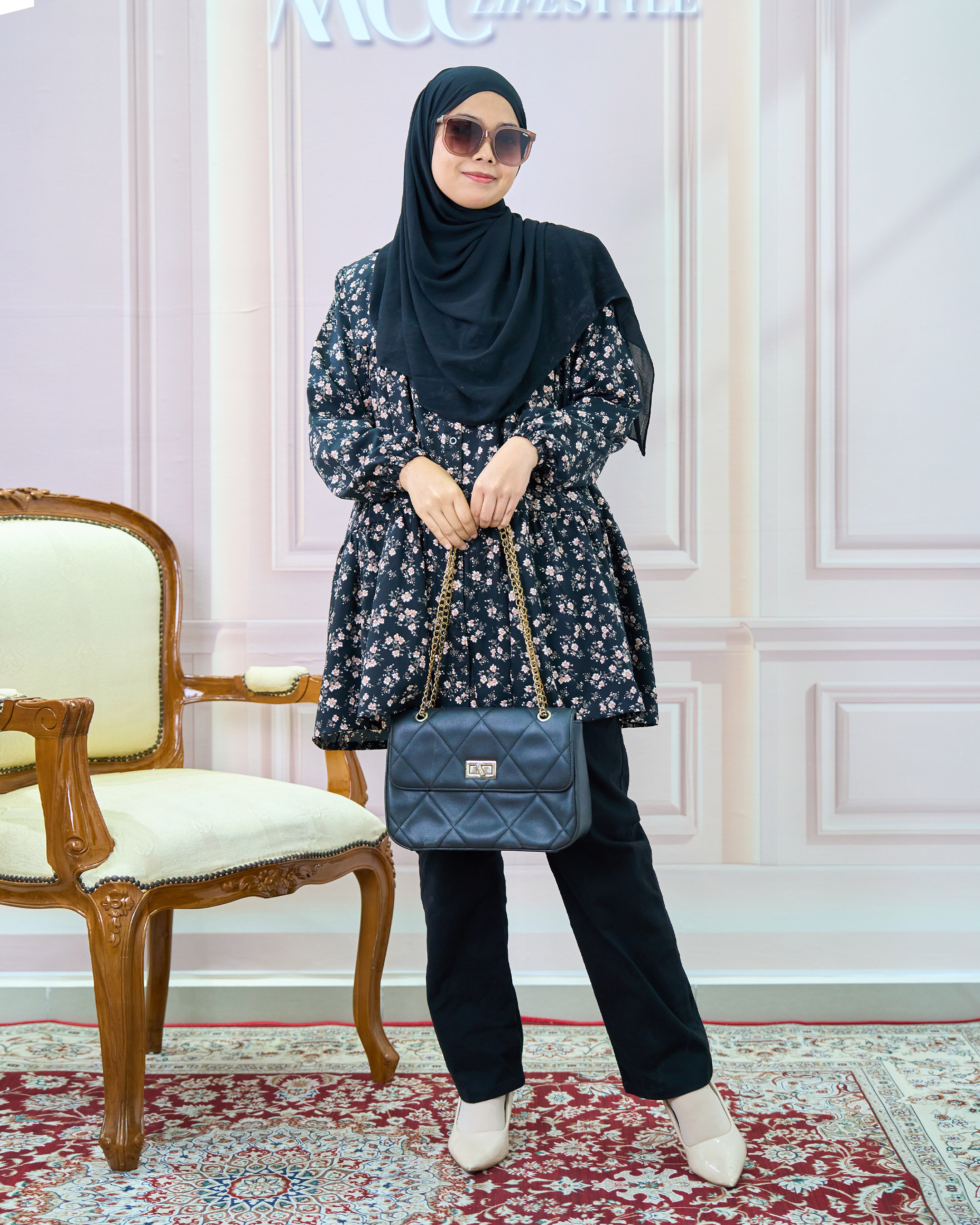 Blouse Luna Laluna X MCC – Jasmine Black
