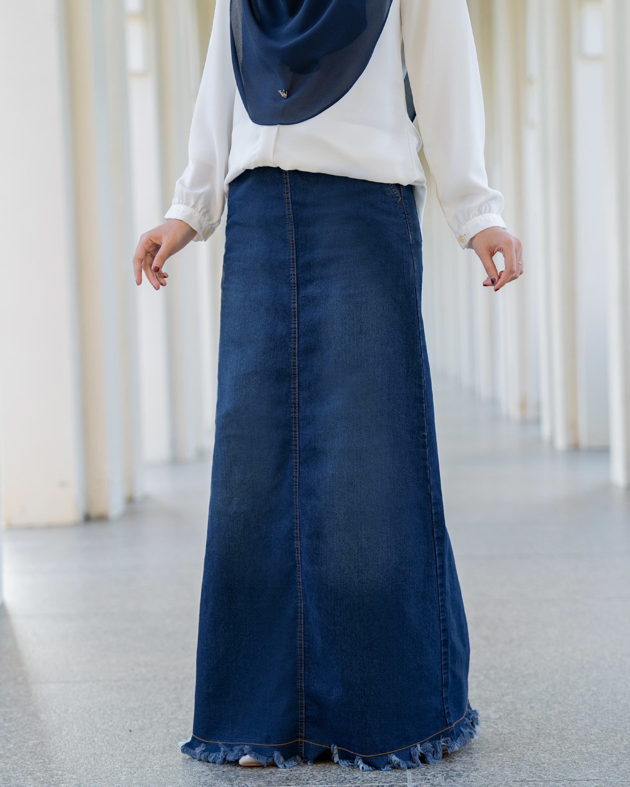 Skirt Jeans Herina Denim Flare - Flame Blue – MCC Lifestyle