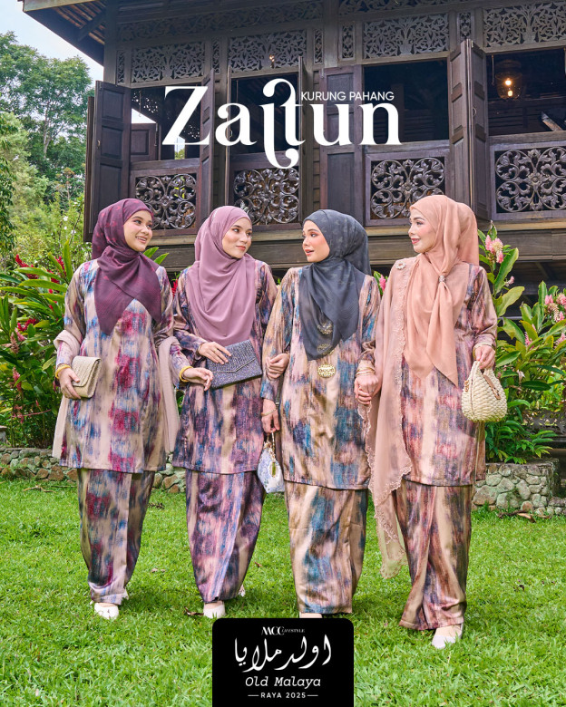 Baju Kurung Pahang Zaitun 