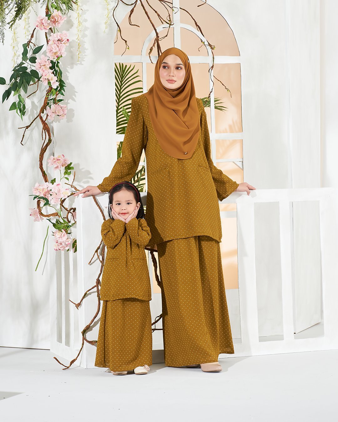 Baju Kurung Bonni Kids - Dark Mustard