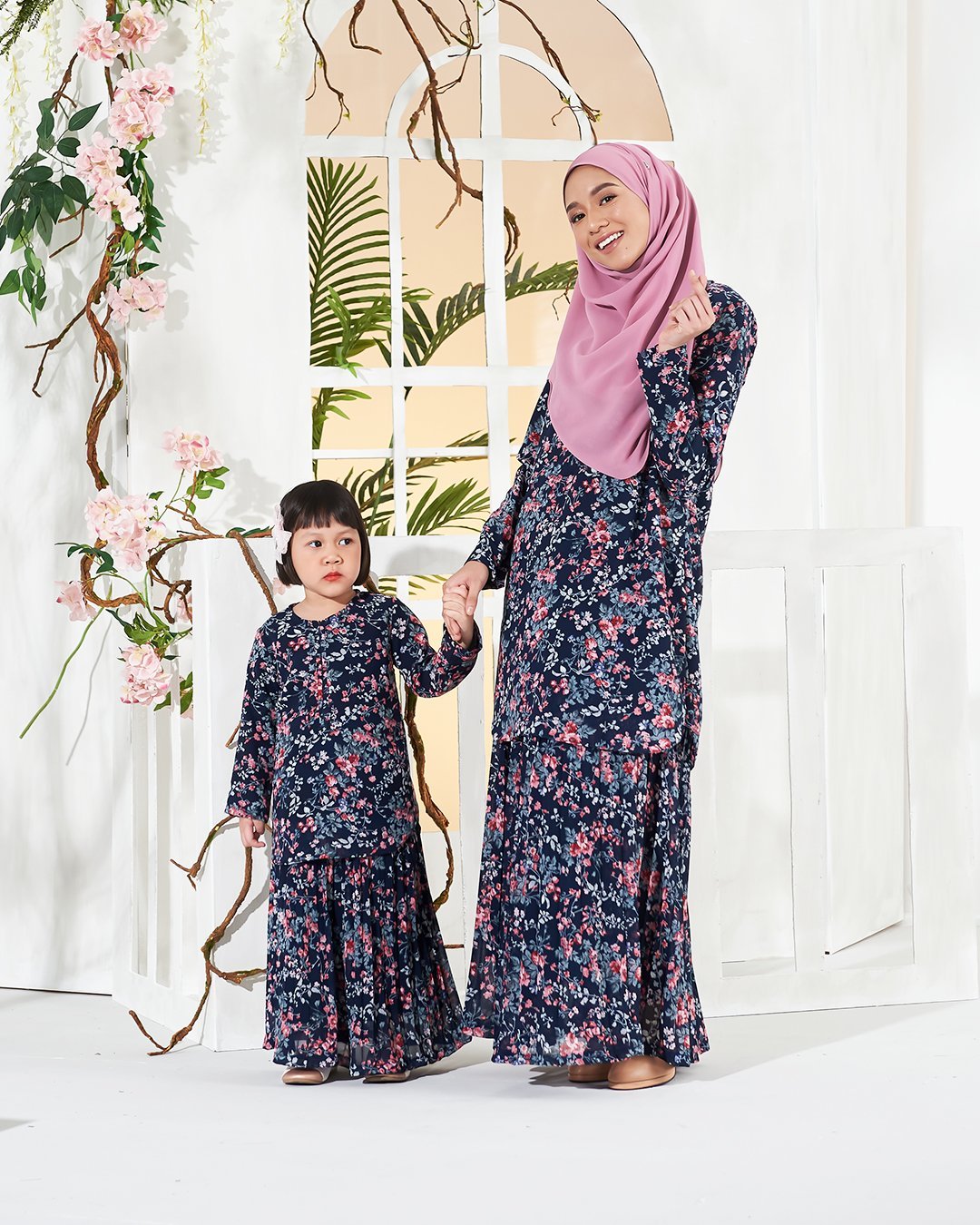 Baju Kurung Berliana Kids - Midnight Blue