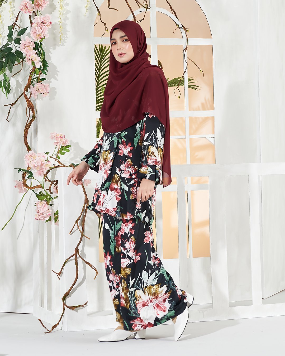 Baju Kurung Pleated Sharina - Chic Black
