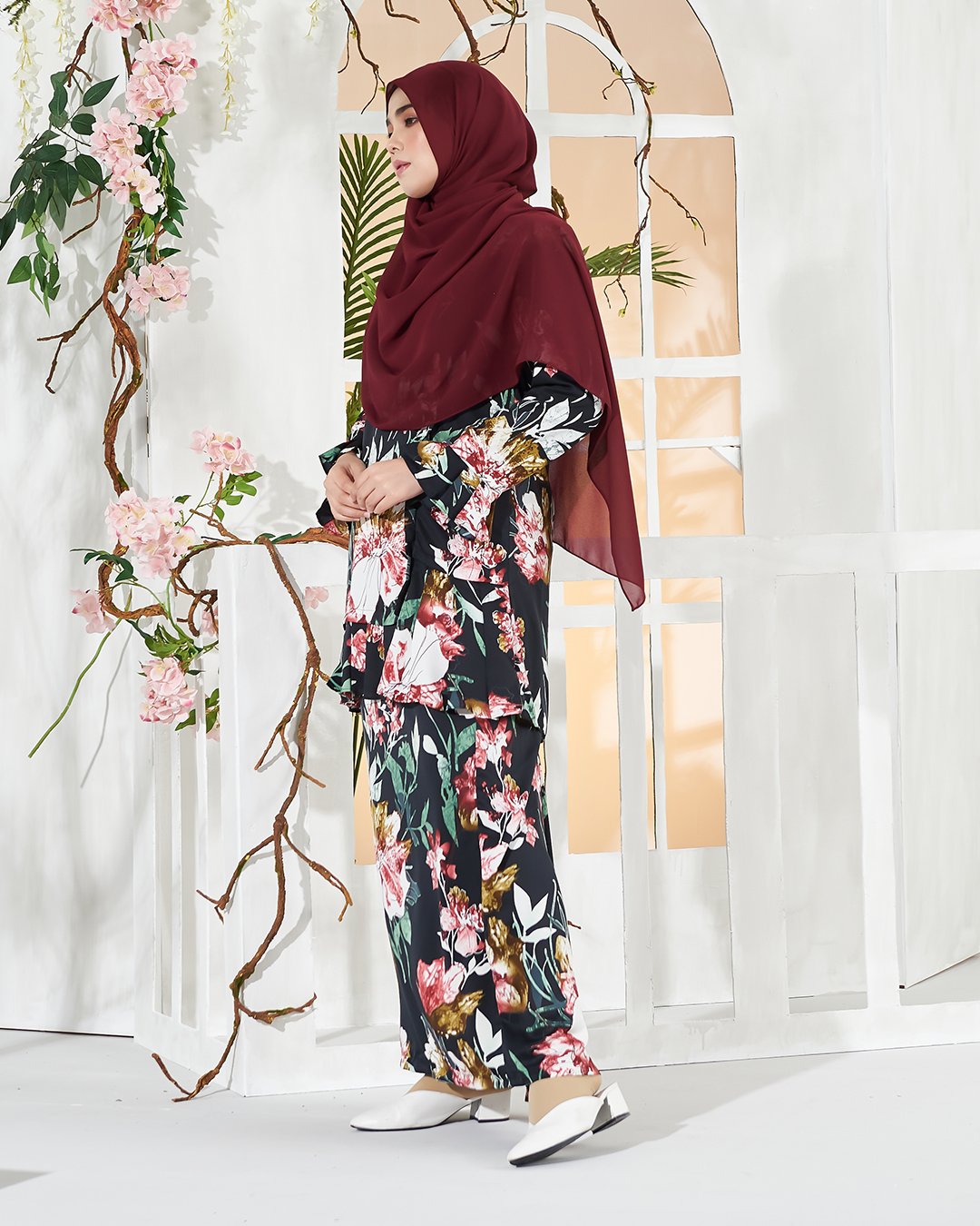 Baju Kurung Pleated Sharina - Chic Black