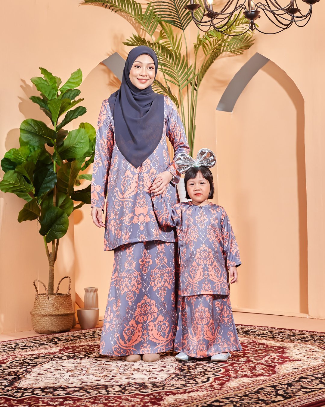Baju Kurung Moden Zayda Kids - Plum Purple