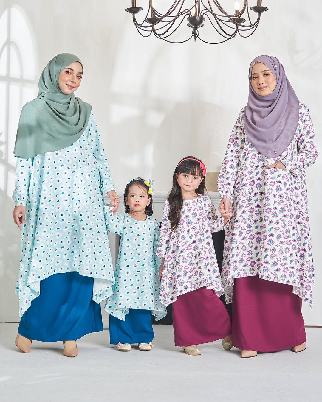 Baju Kurung Alya Kids - Mulberry Purple
