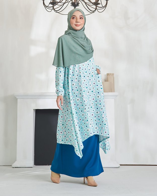 Baju Kurung Alya - Tame Teal