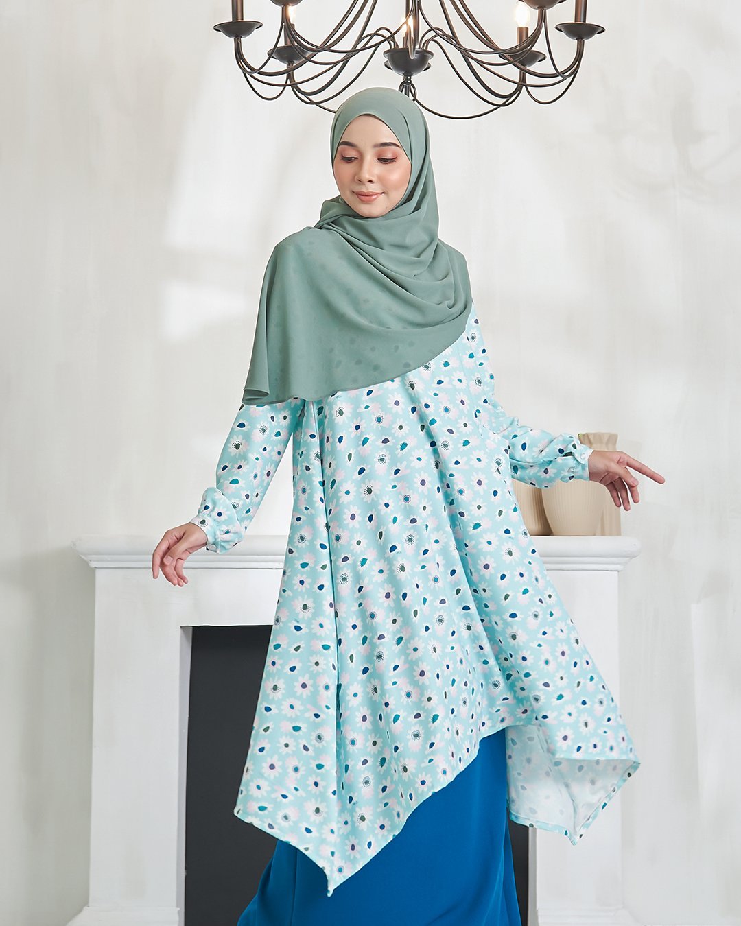 Baju Kurung Alya - Tame Teal