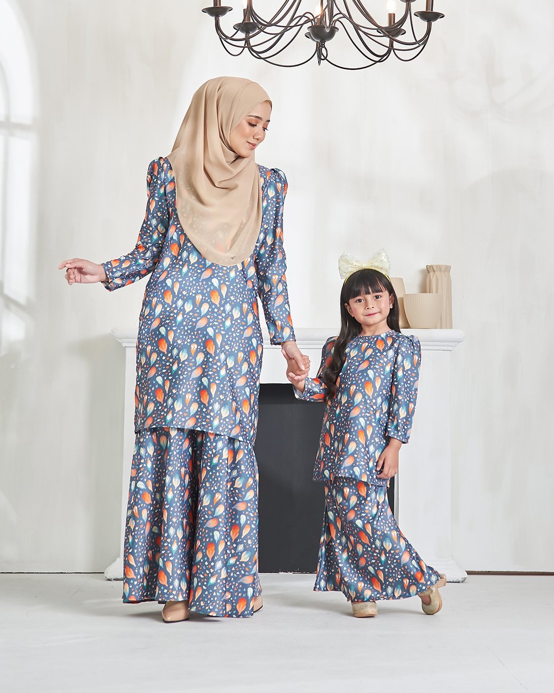 Baju Kurung Puffy Anna - Dark Teal