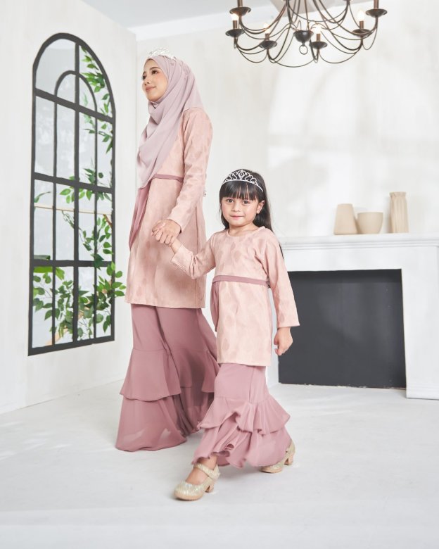 Baju Kurung Athilah Kids - Toasted Mauve